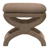 Gaston Ottoman in Caramel Velvet from Essentials For Living - Luna Furniture
