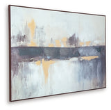 Gatesford Blue/White/Tan Wall Art from Ashley - Luna Furniture