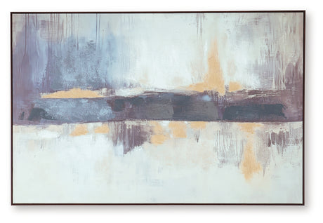 Gatesford Blue/White/Tan Wall Art from Ashley - Luna Furniture