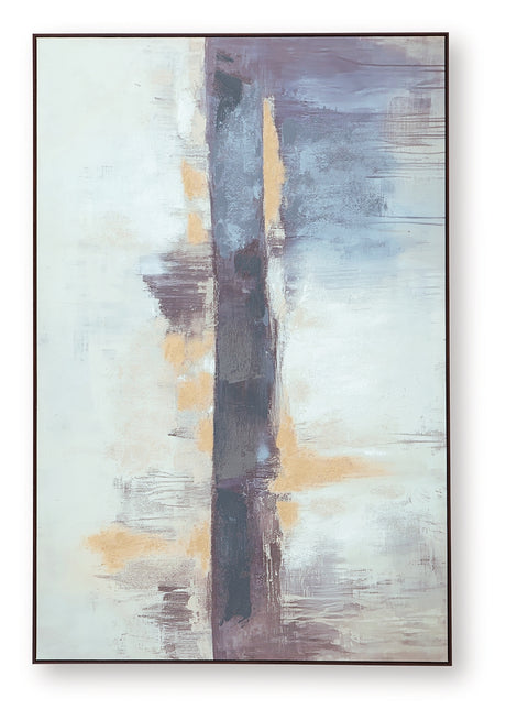 Gatesford Blue/White/Tan Wall Art from Ashley - Luna Furniture