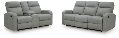 Gauntlet Reclining Sofa and Loveseat from Ashley - Luna Furniture