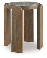 Gavrilley Gray/White/Brown Accent Table from Ashley - Luna Furniture