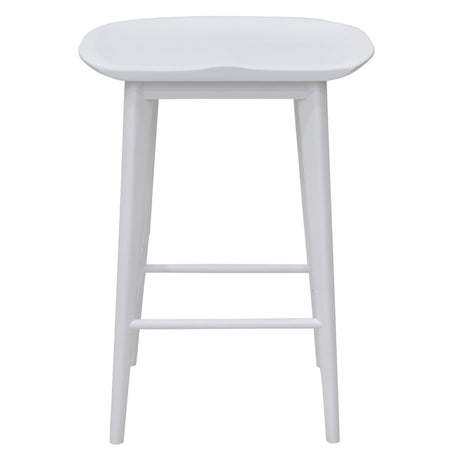 Hilton 24″ Backless Counter Stool, White from Steve Silver - Luna Furniture
