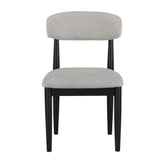 Magnolia Black/Gray Upholstered Side Chair, Black, Set of 2 from Steve Silver - Luna Furniture
