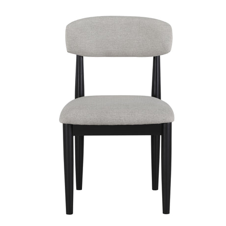 Magnolia Black/Gray Upholstered Side Chair, Black, Set of 2 from Steve Silver - Luna Furniture