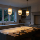 Gemma Pendant Lamp - Gold and Clear from Ashcroft Furniture - Luna Furniture