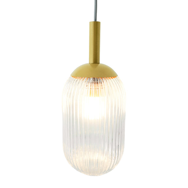 Gemma Pendant Lamp - Gold and Clear