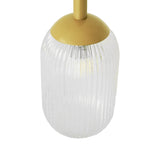 Gemma Pendant Lamp - Gold and Clear from Ashcroft Furniture - Luna Furniture
