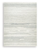 Genemost Ivory/Blue Large Rug from Ashley Furniture - Luna Furniture