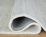 Genemost Ivory/Blue Large Rug from Ashley Furniture - Luna Furniture
