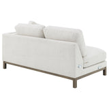 Geneva Sand Boucle Upholstered Sectional Chaise Sofa from Coaster - Luna Furniture