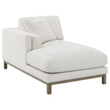 Geneva Sand Boucle Upholstered Sectional Chaise Sofa from Coaster - Luna Furniture