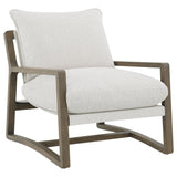 Geneva Sand Boucle Wood Arm Accent Chair from Coaster - Luna Furniture