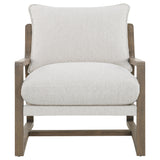 Geneva Sand Boucle Wood Arm Accent Chair from Coaster - Luna Furniture