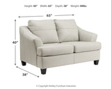 Genoa Coconut Queen Sofa Sleeper, Loveseat, Oversized Chair and Ottoman from Ashley - Luna Furniture