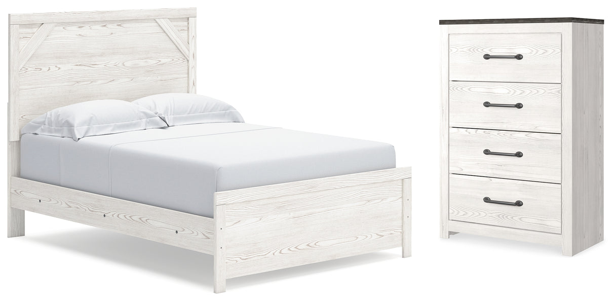 Gerridan Full Panel Bed and Chest from Ashley - Luna Furniture