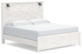 Gerridan White/Gray King Panel Bed, Chest and 2 Nightstands from Ashley - Luna Furniture