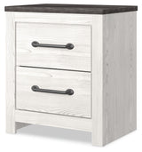 Gerridan White/Gray King Panel Bed, Dresser and 2 Nightstands from Ashley - Luna Furniture