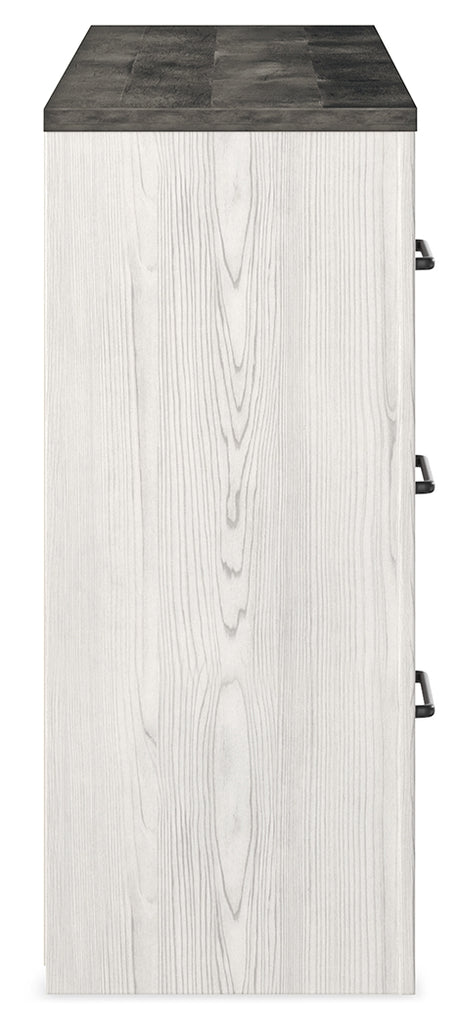 Gerridan White/Gray King Panel Bed, Dresser and 2 Nightstands from Ashley - Luna Furniture