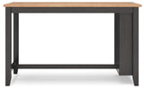 Gesthaven Natural/Brown Counter Height Dining Table and 2 Barstools from Ashley - Luna Furniture