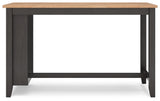 Gesthaven Natural/Brown Counter Height Dining Table and 2 Barstools from Ashley - Luna Furniture