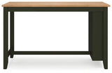 Gesthaven Natural/Green Counter Height Dining Table and 2 Barstools from Ashley - Luna Furniture