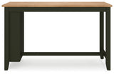 Gesthaven Natural/Green Counter Height Dining Table and 2 Barstools from Ashley - Luna Furniture