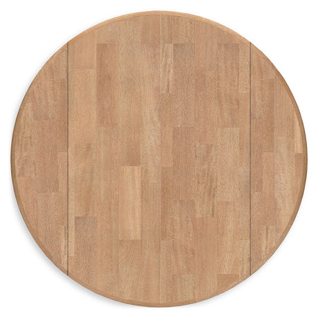 Gesthaven Natural/Blue Dining Table and 2 Chairs from Ashley Furniture - Luna Furniture