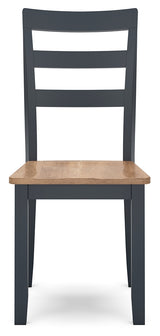 Gesthaven Natural/Blue Dining Table and 2 Chairs from Ashley Furniture - Luna Furniture