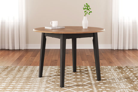 Gesthaven Natural/Brown Dining Table and 2 Chairs from Ashley Furniture - Luna Furniture