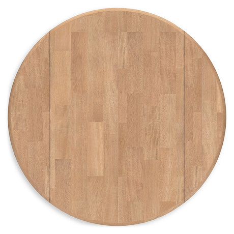 Gesthaven Natural/Brown Dining Table and 2 Chairs from Ashley Furniture - Luna Furniture