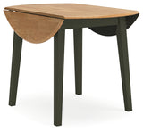 Gesthaven Natural/Green Dining Table and 2 Chairs from Ashley - Luna Furniture