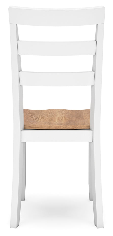 Gesthaven Natural/White Dining Table and 2 Chairs from Ashley - Luna Furniture