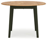 Gesthaven Natural/Green Dining Table and 4 Chairs from Ashley Furniture - Luna Furniture