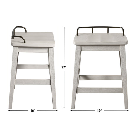 Pendleton Ivory 24″ Backless Counter Stool from Steve Silver - Luna Furniture
