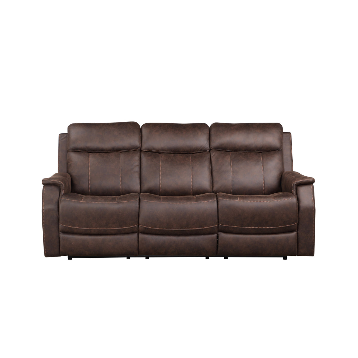 Valencia Walnut Dual-Power Reclining Sofa from Steve Silver - Luna Furniture