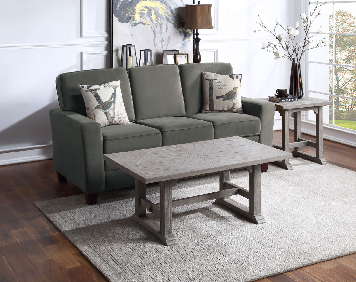 Whitford Dove Gray End Table from Steve Silver - Luna Furniture