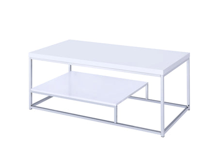 Lucia Cocktail Table, White from Steve Silver - Luna Furniture