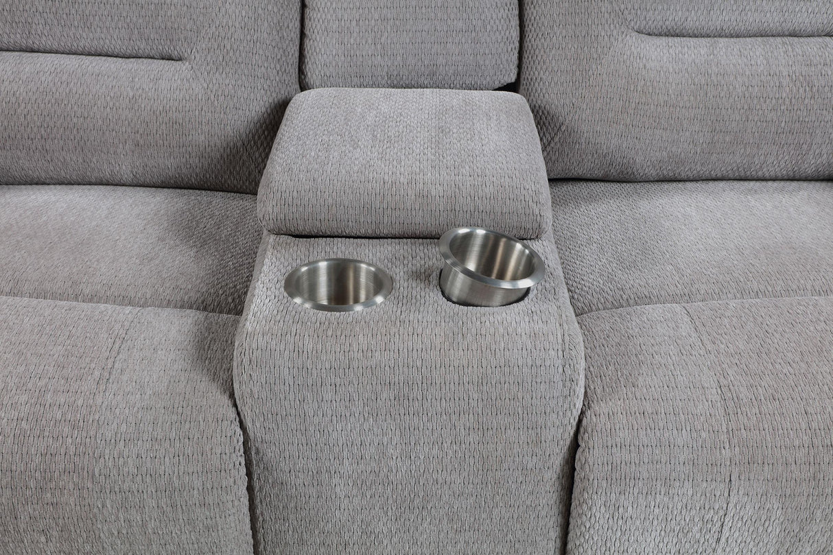 Gilson 2-piece Chenille Upholstered Sofa Set Grey from Coaster - Luna Furniture