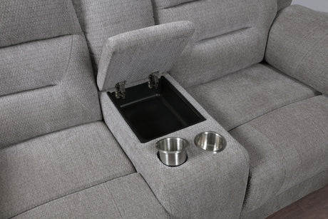 Gilson Gray 2-piece Chenille Upholstered Reclining Living Room Set from Coaster - Luna Furniture