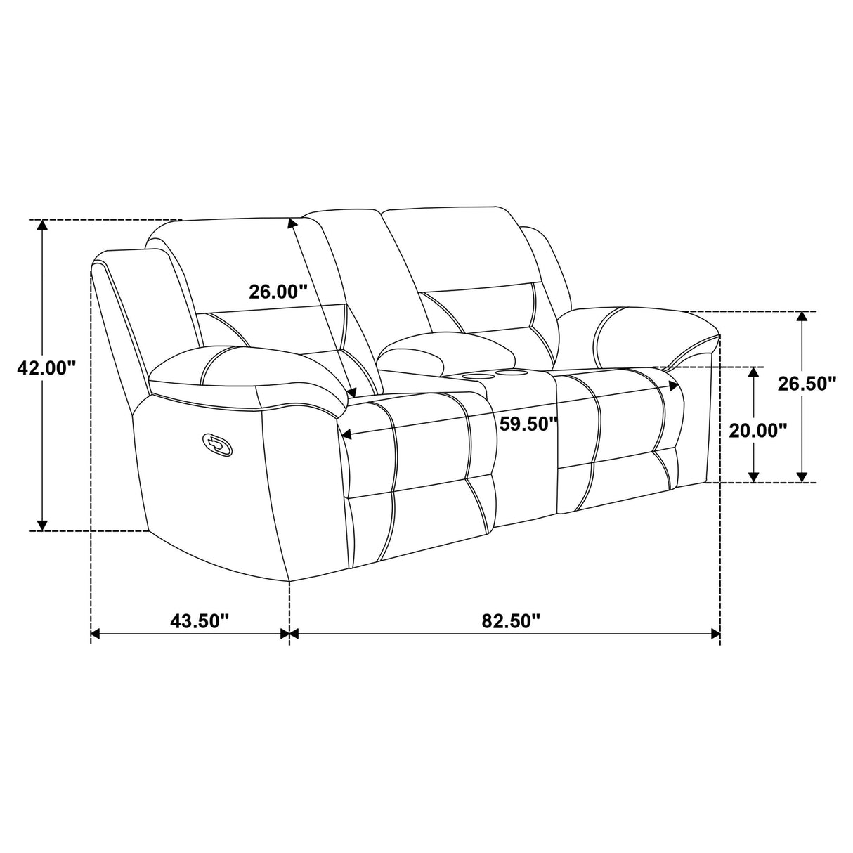 Gilson 3-piece Chenille Upholstered Reclining Sofa Set Grey from Coaster - Luna Furniture
