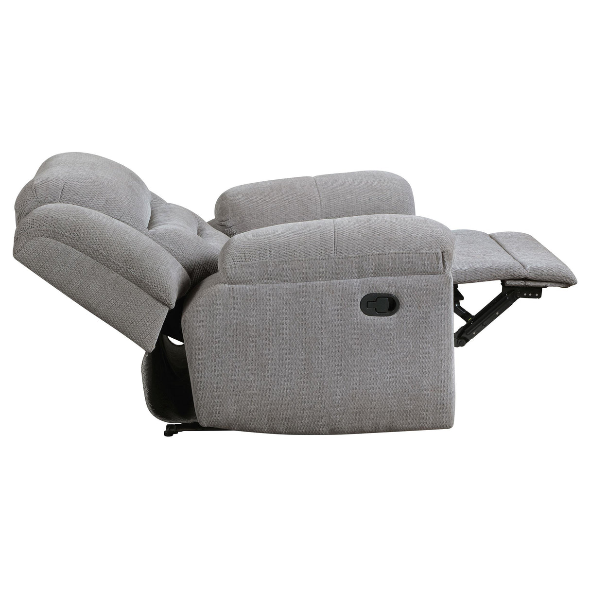 Gilson Gray Chenille Glider Recliner Chair from Coaster - Luna Furniture