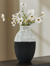 Girtha Antique White/Black Vase from Ashley Furniture - Luna Furniture