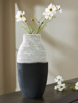 Girtha Antique White/Black Vase from Ashley Furniture - Luna Furniture