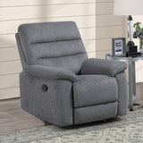 Cozy Gray Manual Recliner from Steve Silver - Luna Furniture