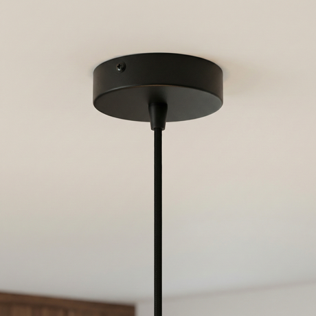 Giza Pendant Lamp - Black and Clear from Ashcroft Furniture - Luna Furniture