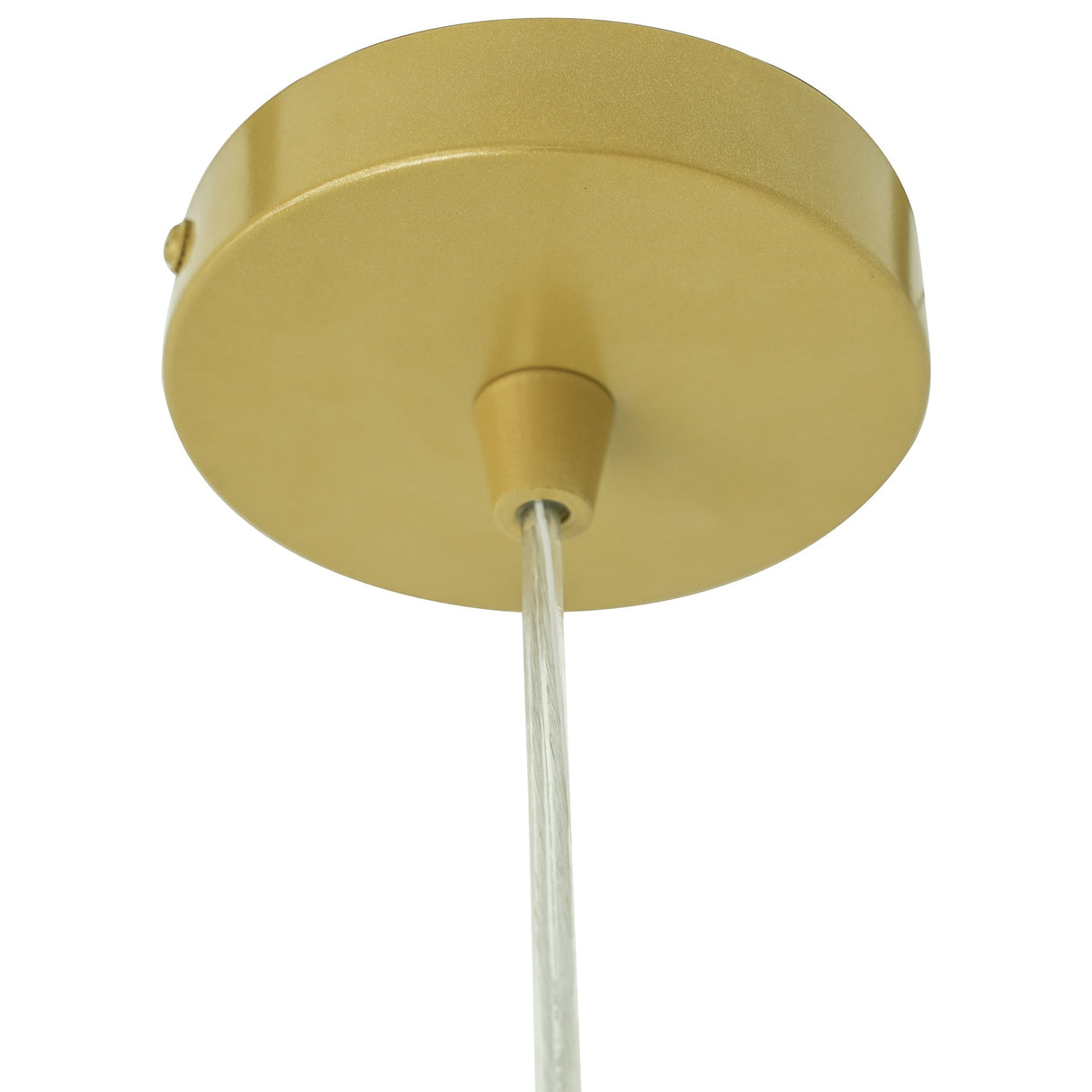 Glacier Pendant Lamp - Oak + Natural + Gold from Ashcroft Furniture - Luna Furniture