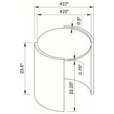 Gladstone Distressed Gray 2-Piece Coffee and End Table Set from Coaster - Luna Furniture