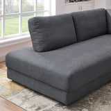 Glander Grey Linen LAF Sectional from Ashcroft Furniture - Luna Furniture