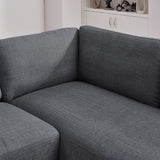 Glander Grey Linen RAF Sectional from Ashcroft Furniture - Luna Furniture